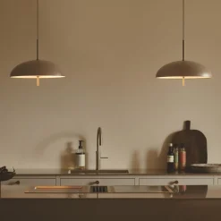 Versale-pendel, brun, Ø 35 cm, metal, 2 x E27