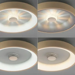 Vertigo LED-loftslampe, CCT, Ø 46,5 cm, messing