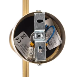 Væglampe Alison, 2 lyskilder, messing/hvid, 89 cm