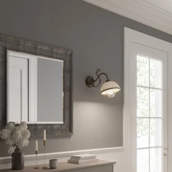 Væglampe Antica i landlig stil, 1 lyskilde