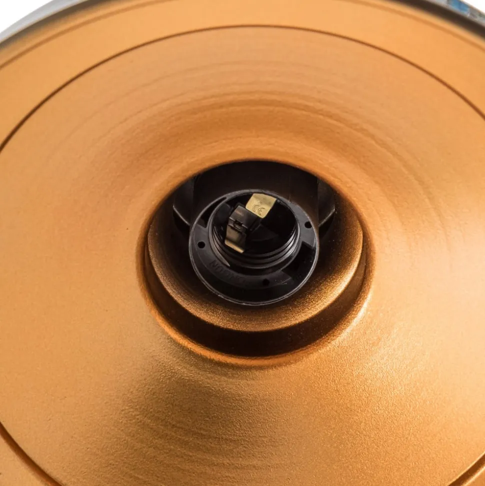 Væglampe Berceste, guld, metal, højde 23 cm, E27