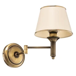 Væglampe Birmingham patineret med ledbar arm