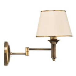 Væglampe Birmingham patineret med ledbar arm