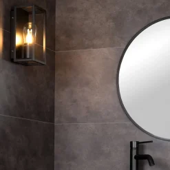 Væglampe Carlyn badeværelse sort