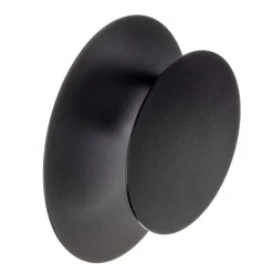 Væglampe Circle i rund form, sort