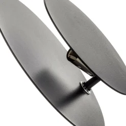 Væglampe Circle i rund form, sort