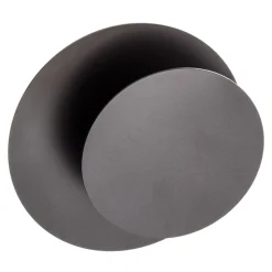 Væglampe Circle i rund form, sort