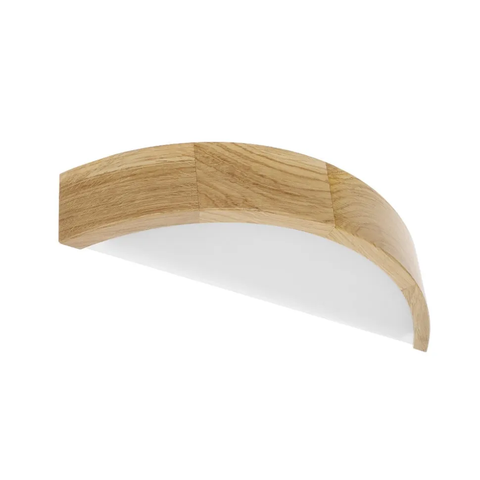 Væglampe Cleo D1DR410, egetræ, 41 cm lang, E27