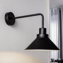 Væglampe Craft I i metal i sort