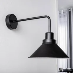 Væglampe Craft I i metal i sort