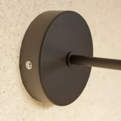 Væglampe Cubus, sort/rav, glas, Ø 18 cm, E27