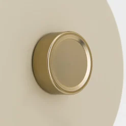 Væglampe Dotty, khaki, fleksibel arm, dæmper, GU10