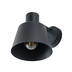 Væglampe Dunka, antracit 1 lyskilde, stål, højde 17 cm