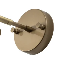 Væglampe Evander, guld, metal, højde 21 cm, E27