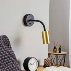 Væglampe Eye Flex S, messing