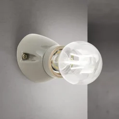 Væglampe Frost, gau, keramik, E27