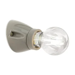 Væglampe Frost, gau, keramik, E27