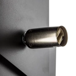 Væglampe Frost i kantet form, sort