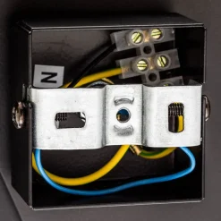 Væglampe Frost i kantet form, sort