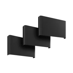 Væglampe Haga, 3 stk., grafit, G9, op/ned, 15 cm høj