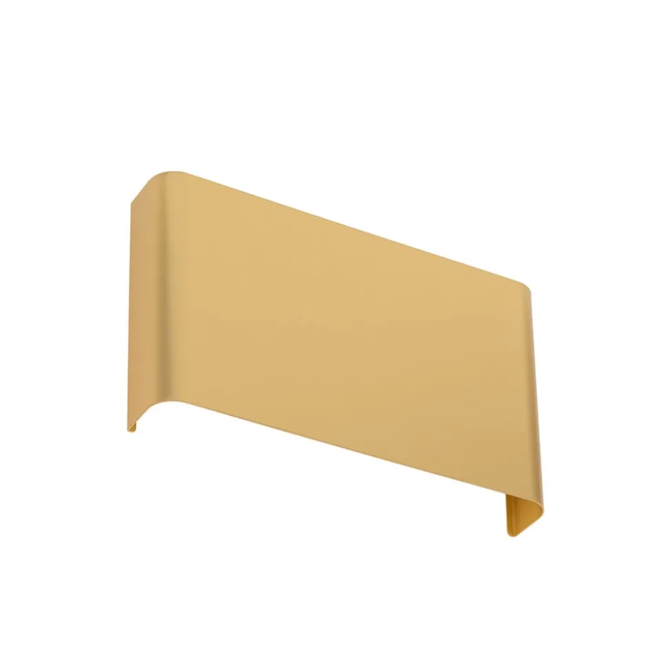 Væglampe Haga, guldfarvet, metal, 25 cm bred, G9