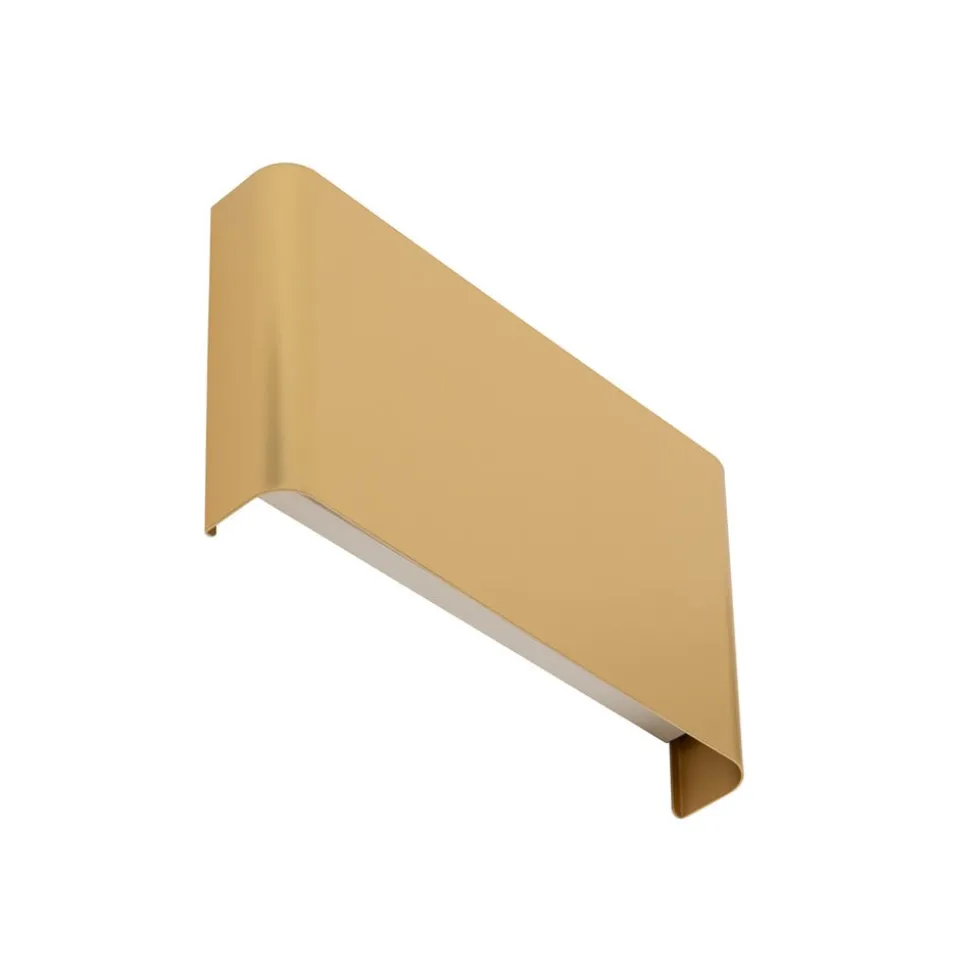 Væglampe Haga, guldfarvet, metal, 25 cm bred, G9