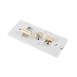 Væglampe Haga, guldfarvet, metal, 25 cm bred, G9