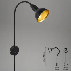 Væglampe Hygge Comfort light Retro med stik