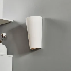 Væglampe Ice up and down i keramik i hvid