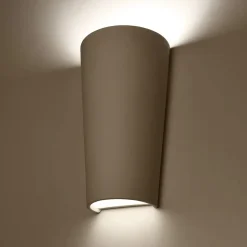 Væglampe Ice up and down i keramik i hvid