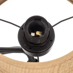 Væglampe Jovin 1 lyskilde med spot, rattan skærm