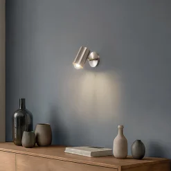 Væglampe Kem, messing, metal, højde 23 cm, E27