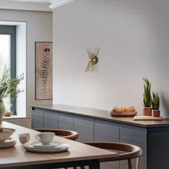 Væglampe Kirpi 3092 op/ned bredde 23cm guld