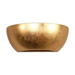 Væglampe Kolja med guldfoliefinish