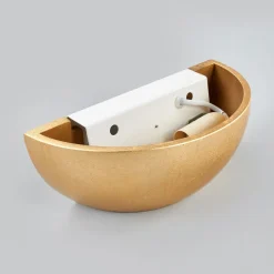 Væglampe Kolja med guldfoliefinish