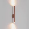 Væglampe Laser, kobberfarvet, metal, 40 cm høj, G9