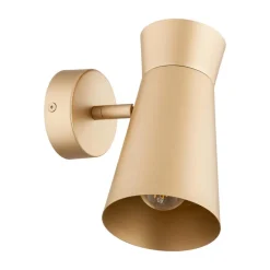 Væglampe Lotta, guldfarvet, spotlight, stål, justerbar