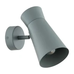 Væglampe Lotta, salviegrøn, spotlight, stål, justerbar