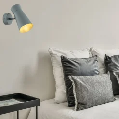 Væglampe Lotta, salviegrøn, spotlight, stål, justerbar