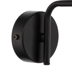 Væglampe Lukka, 1 lyskilde, sort/klar