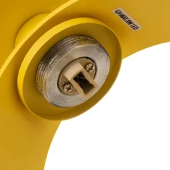 Væglampe Mado i stål, gul, 1 lyskilde