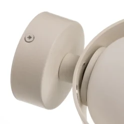 Væglampe Mado i stål, hvid, 1 lyskilde