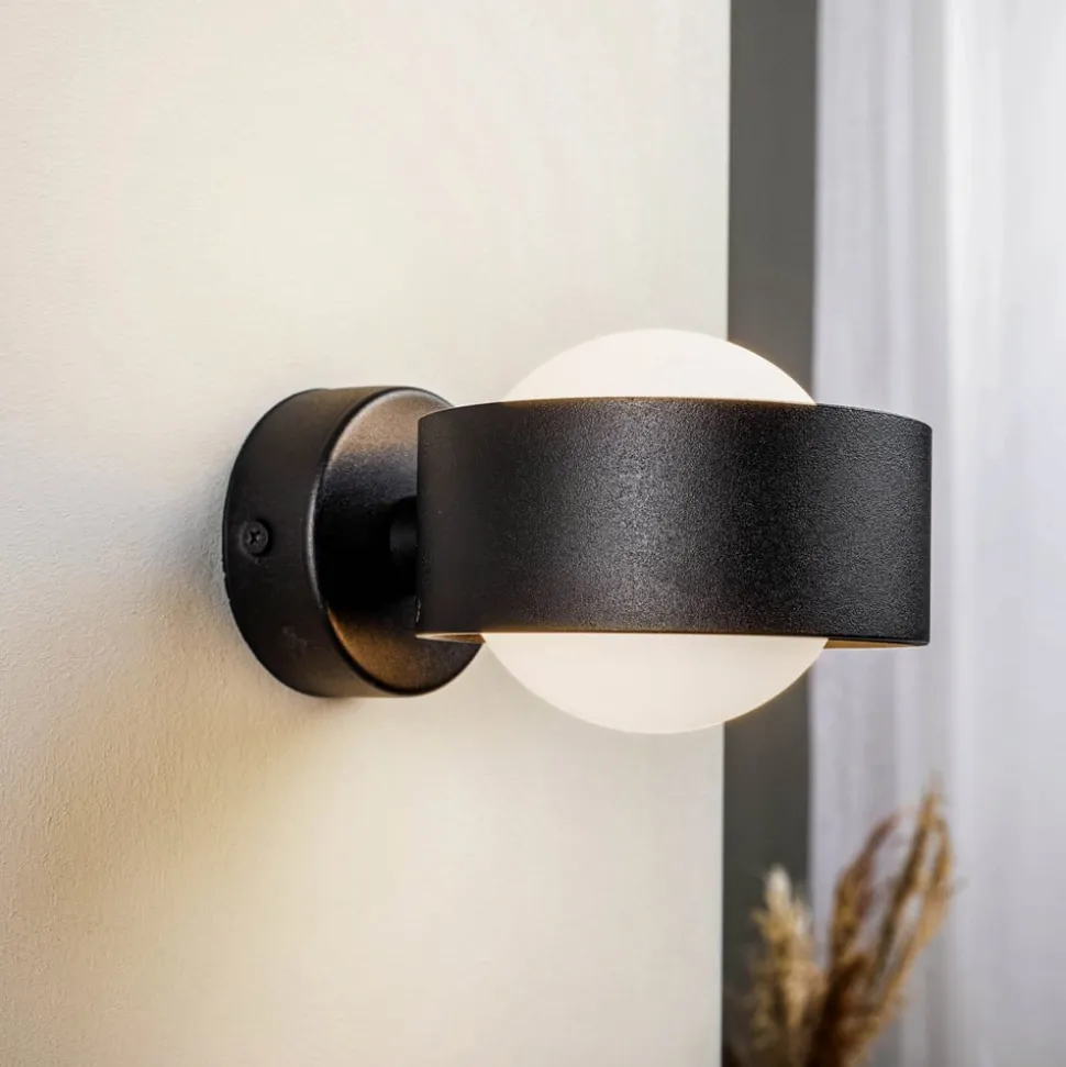 Væglampe Mado i stål, sort, 1 lyskilde