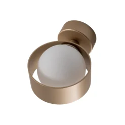 Væglampe Mado, opalglas/messing, 1 lyskilde