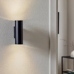 Væglampe Marley 2 lyskilder sort