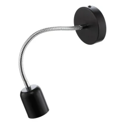 Væglampe Maxi med fleksibel arm, sort