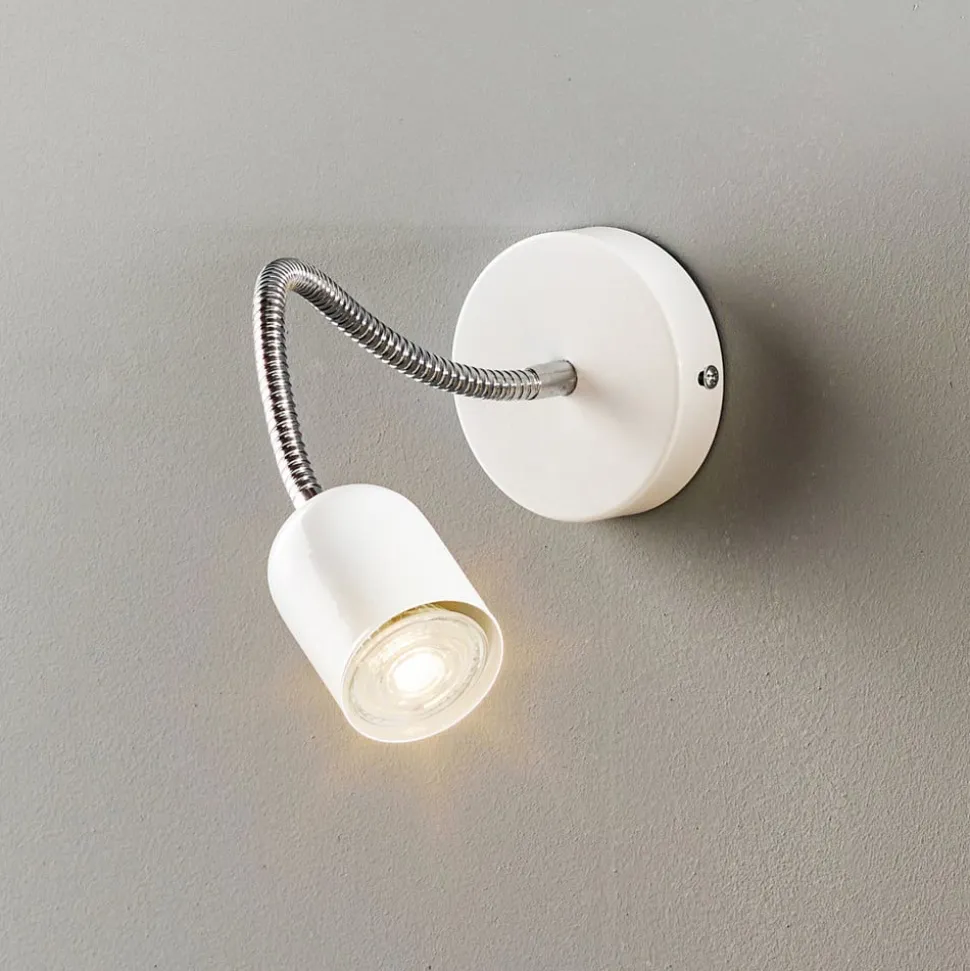 Væglampe Maxi med fleksibel arm, hvid