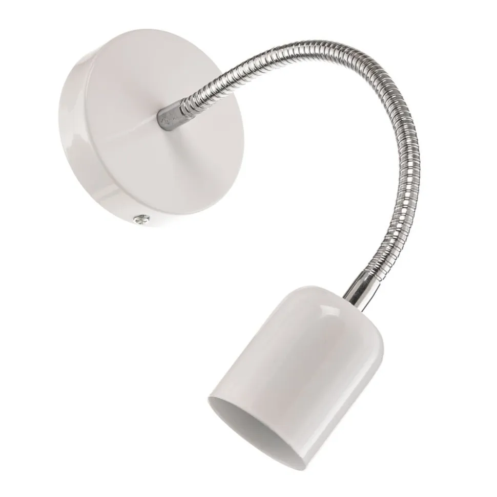 Væglampe Maxi med fleksibel arm, hvid