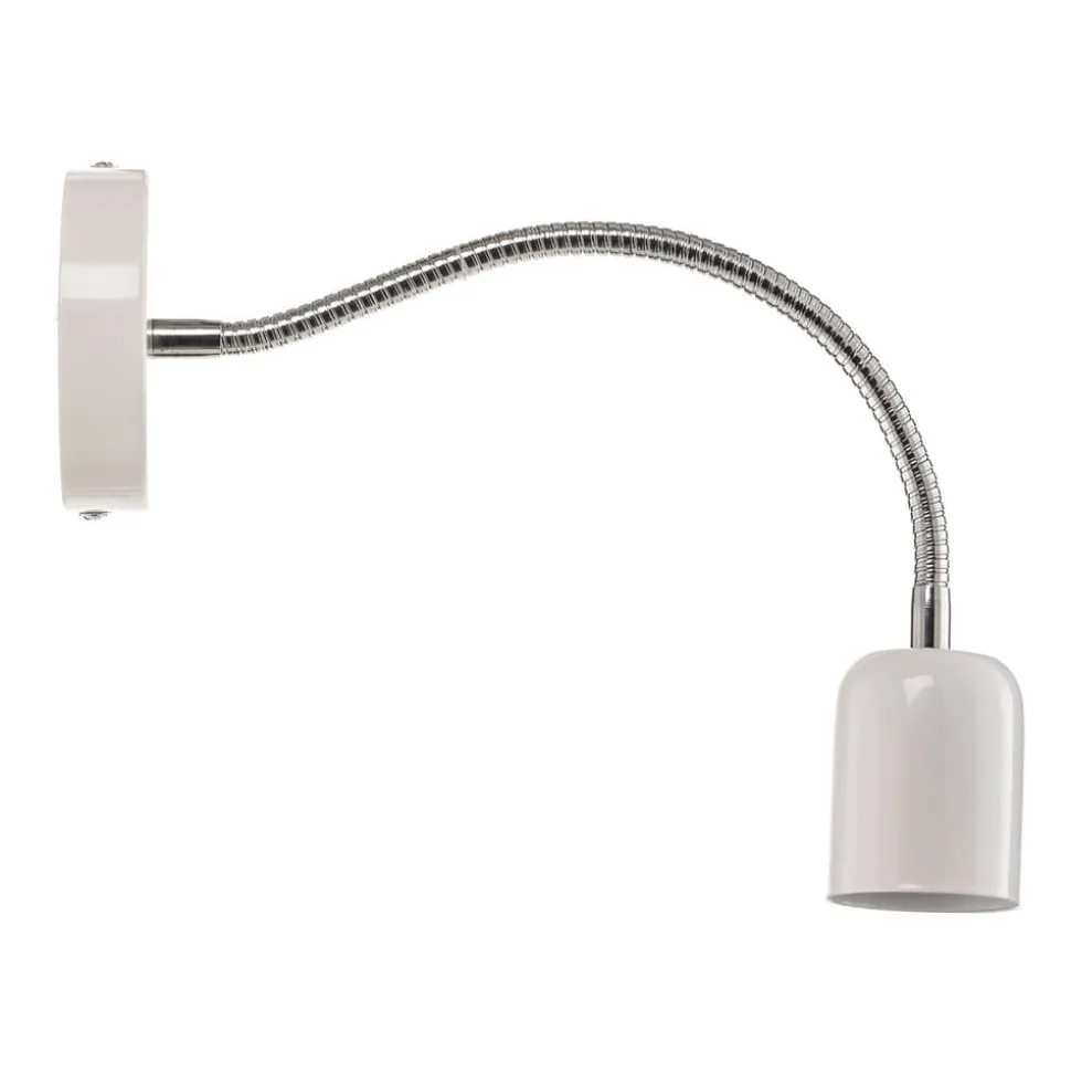 Væglampe Maxi med fleksibel arm, hvid