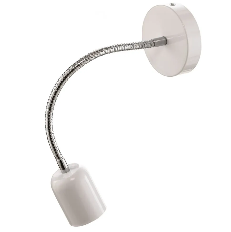 Væglampe Maxi med fleksibel arm, hvid